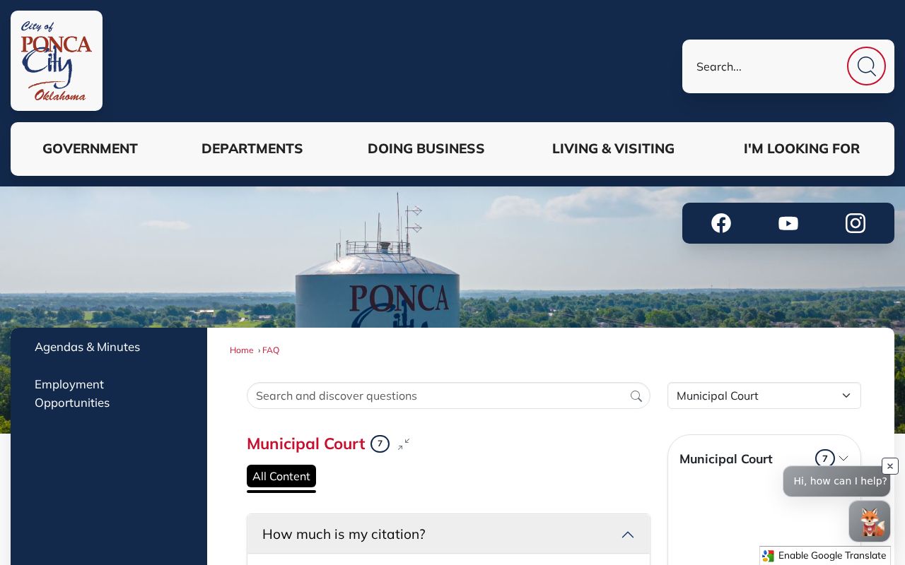 Kay County active warrants, Ponca City payment and court status guidance