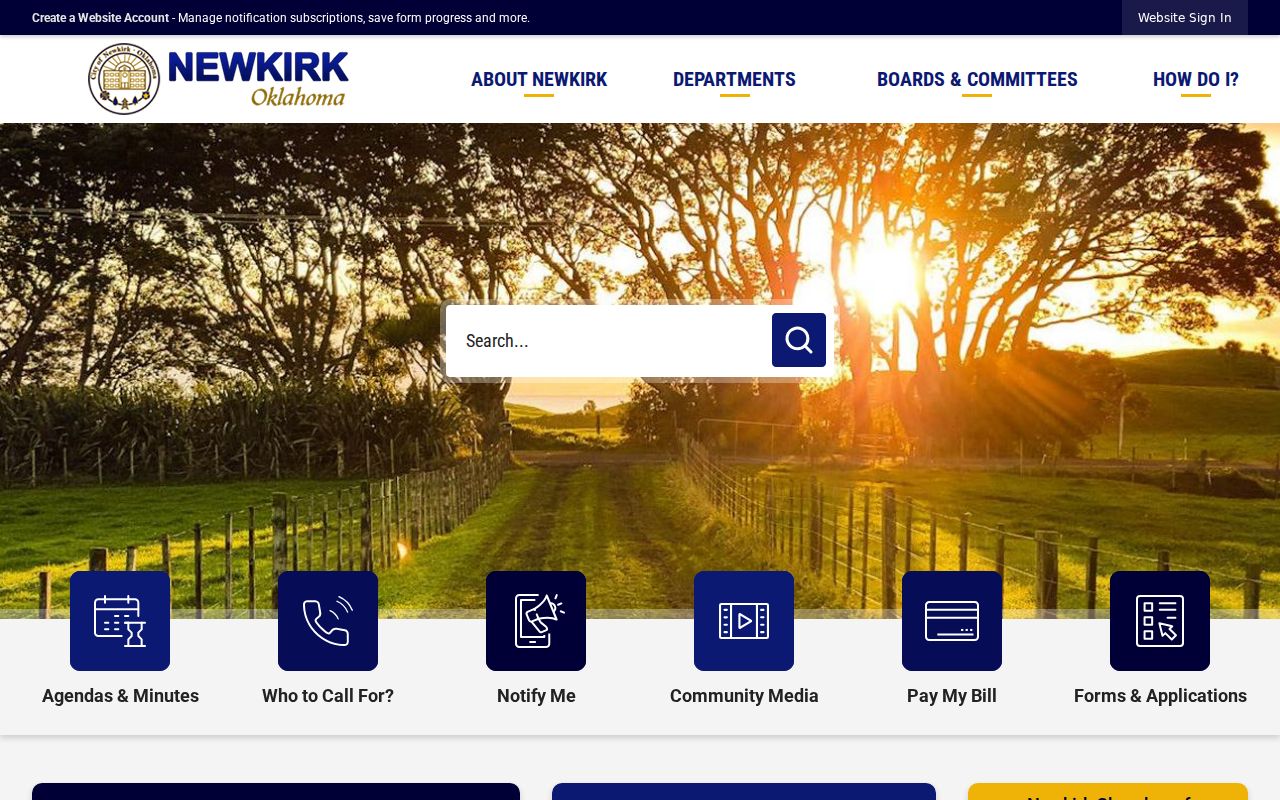 Kay County arrest warrants, Newkirk courthouse and official local records route