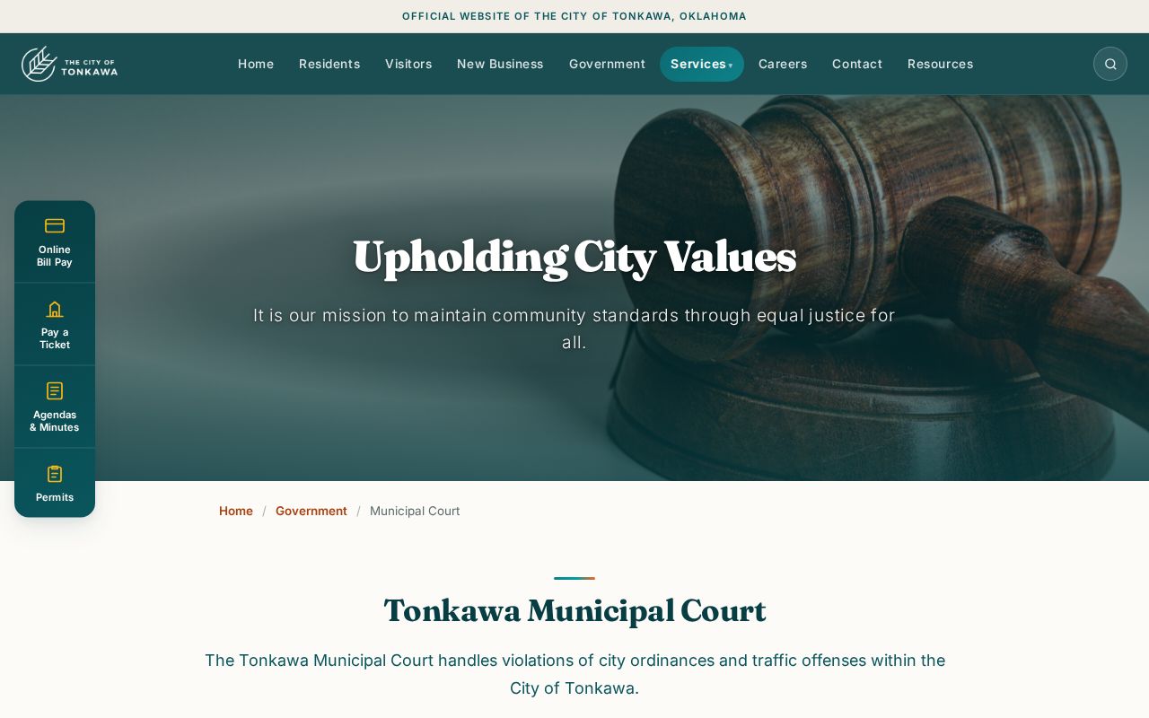 Kay County traffic warrants, Court Clerk case and payment contact